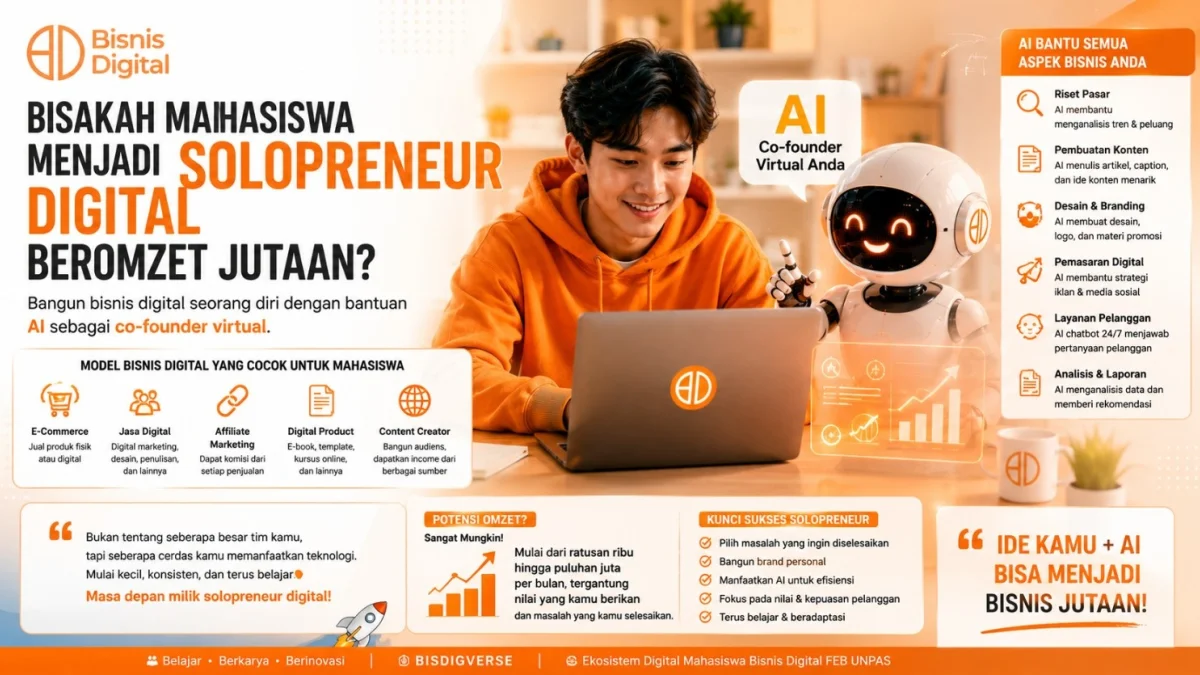 Bisakah Mahasiswa Menjadi Solopreneur Digital Beromzet Jutaan?