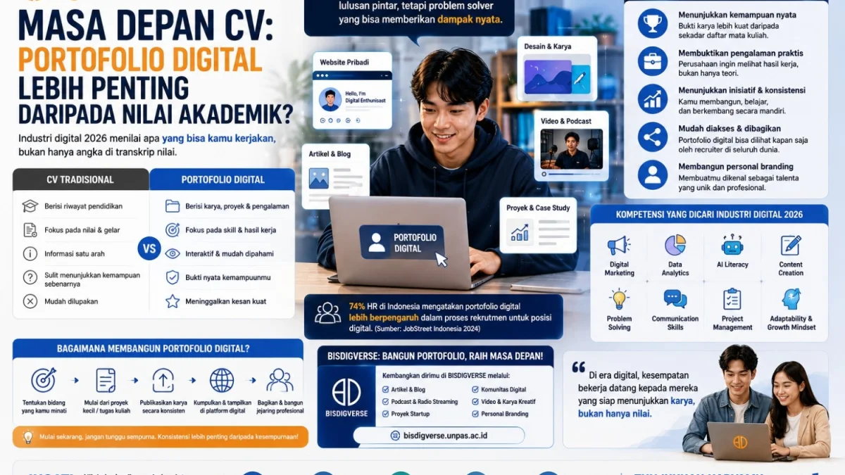 Masa Depan CV: Portofolio Digital Lebih Penting daripada Nilai Akademik?