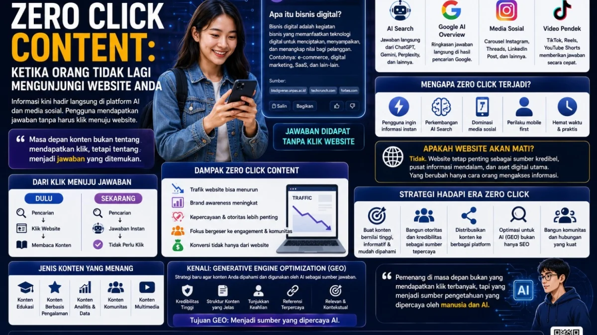 Zero Click Content: Ketika Orang Tidak Lagi Mengunjungi Website Anda