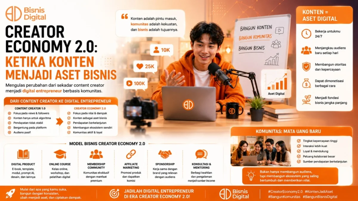 Creator Economy 2.0: Ketika Konten Menjadi Aset Bisnis