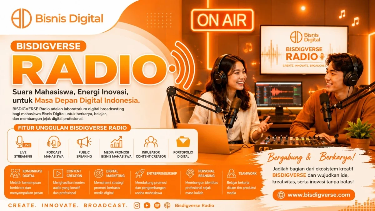 BISDIGVERSE RADIO: Ketika Mahasiswa Tidak Hanya Mendengar, Tetapi Juga Menyiarkan