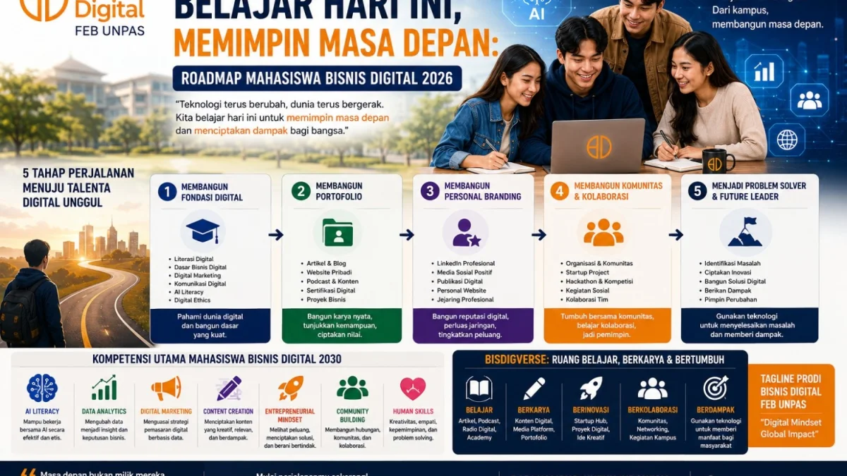 Belajar Hari Ini, Memimpin Masa Depan: Roadmap Mahasiswa Bisnis Digital 2026
