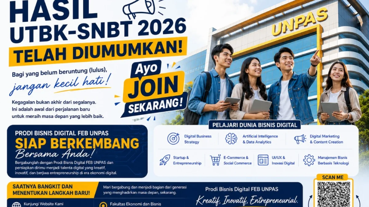 Hasil UTBK-SNBT 2026 Telah Diumumkan: Masa Depan Tidak Berhenti di Satu Pintu