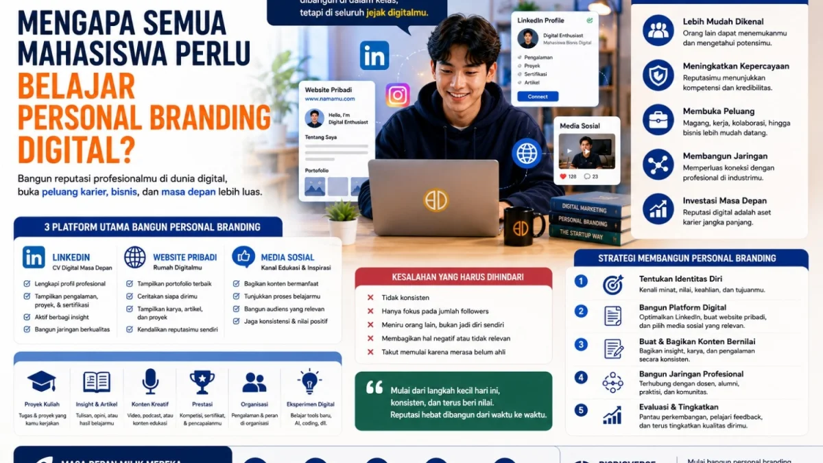 Mengapa Semua Mahasiswa Perlu Belajar Personal Branding Digital?