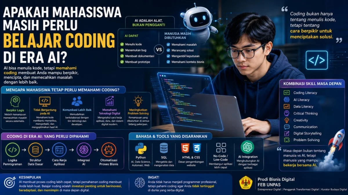 Apakah Mahasiswa Masih Perlu Belajar Coding di Era AI?