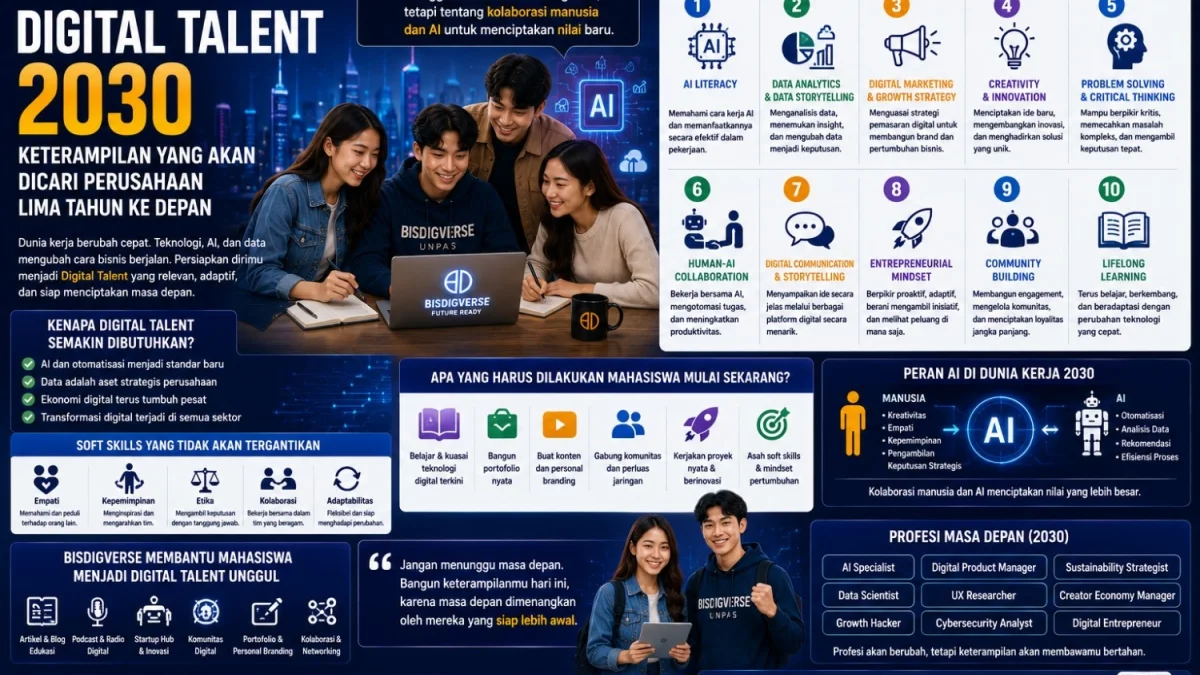 Digital Talent 2030: Keterampilan yang Akan Dicari Perusahaan Lima Tahun ke Depan