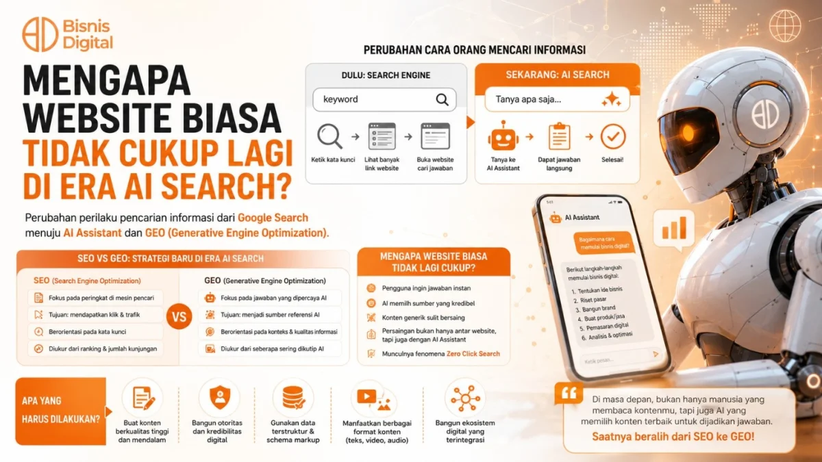 Mengapa Website Biasa Tidak Cukup Lagi di Era AI Search?