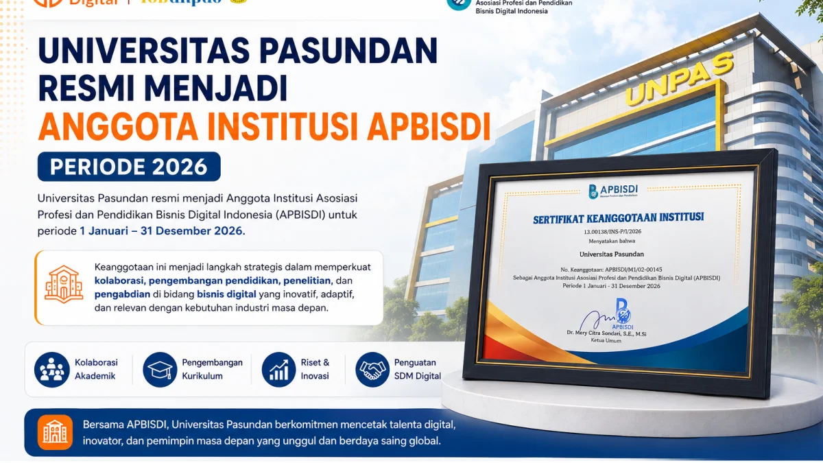 Universitas Pasundan Resmi Menjadi Anggota Institusi APBISDI 2026